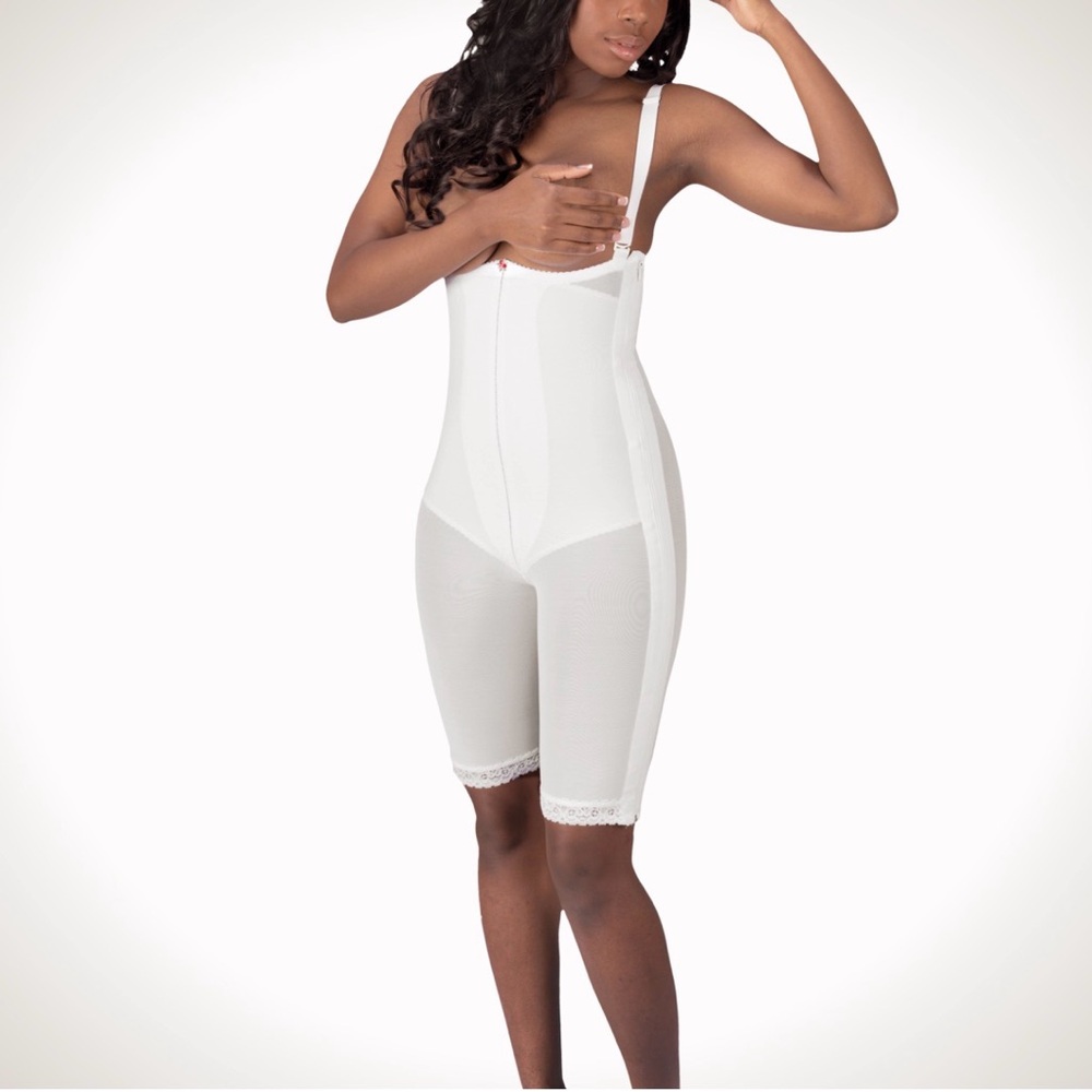 Women's Side Zip Nude Compression Garment - Sz L
